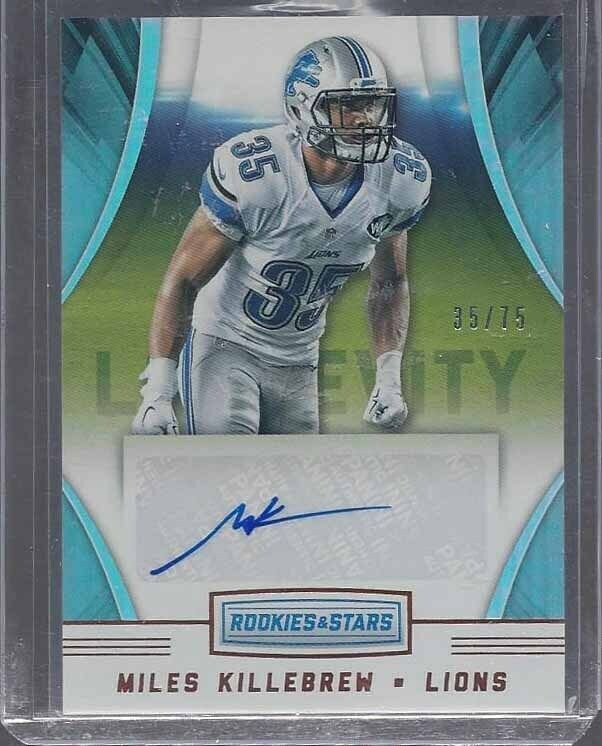 1/1 MILES KILLEBREW 2016 ROOKIES & STARS LONGEVITY AUTO RC #D 35/75 JERSEY #35!!