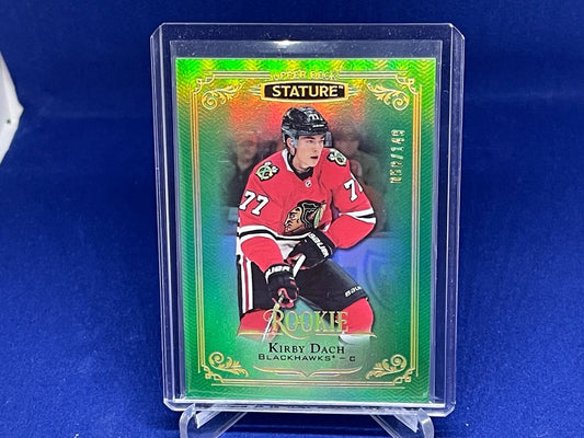 KIRBY DACH 2019-20 UPPER DECK STATURE GREEN ROOKIE RC #D 58/149