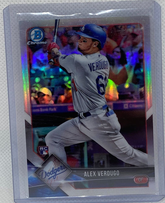ALEX VERDUGO 2018 TOPPS BOWMAN CHROME REFRACTOR ROOKIE RC #D 353/499