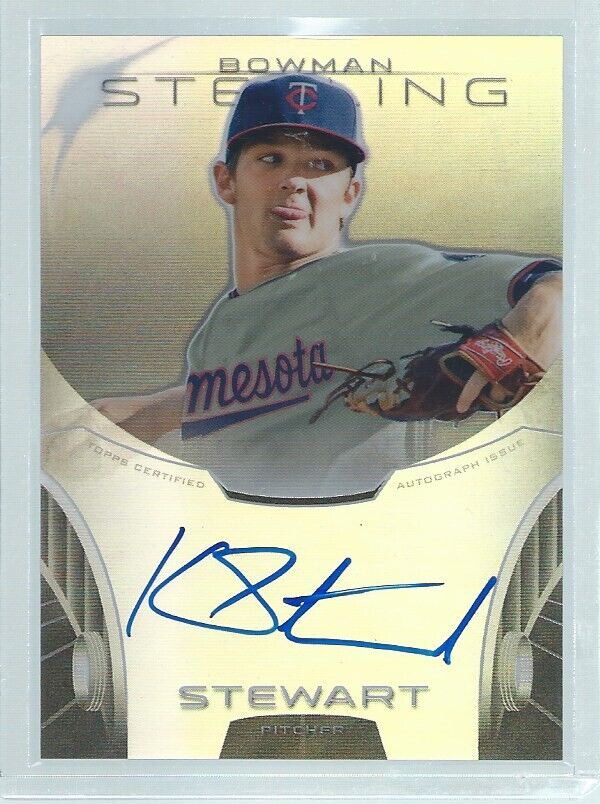 KOHL STEWART 2013 BOWMAN STERLING ON CARD AUTO PROSPECT REFRACTOR #D /150
