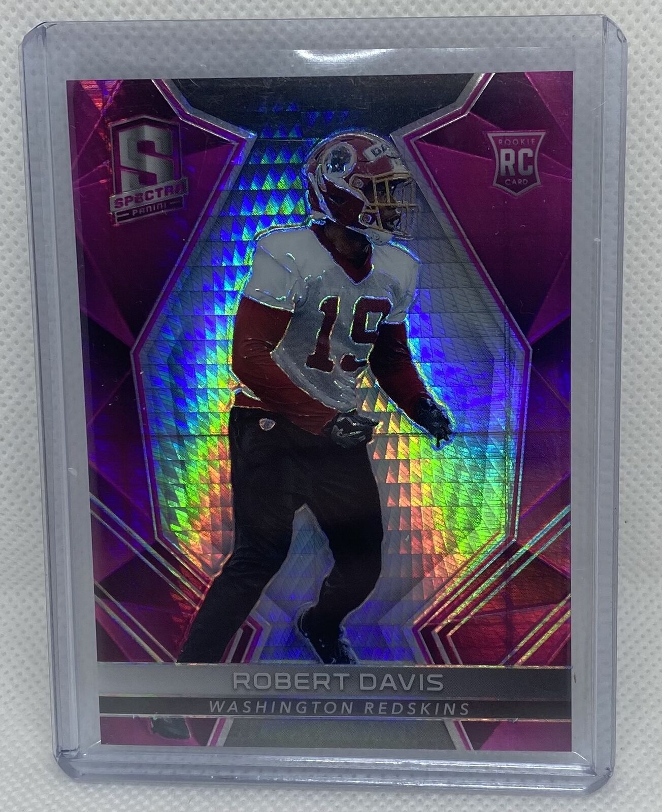 ROBERT DAVIS 2017 PANINI SPECTRA PINK PRIZM ROOKIE RC #D 15/15