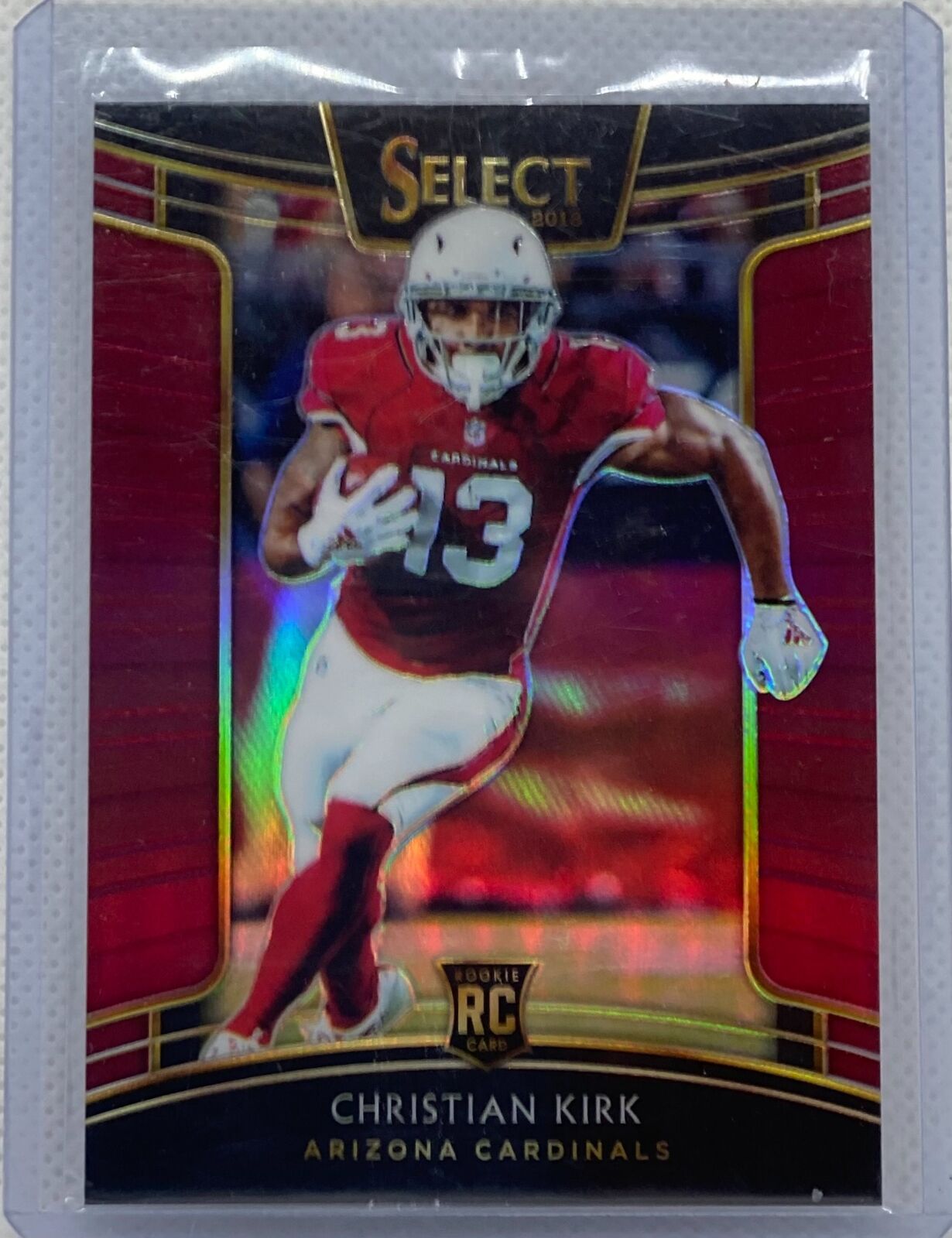 CHRISTIAN KIRK 2018 PANINI SELECT RED PRIZM ROOKIE RC #D 45/99