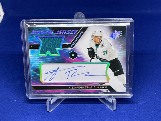 ALEXANDER TRUE 2020-21 UPPER DECK SPX ROOKIE JERSEY AUTO RC #D 282/375