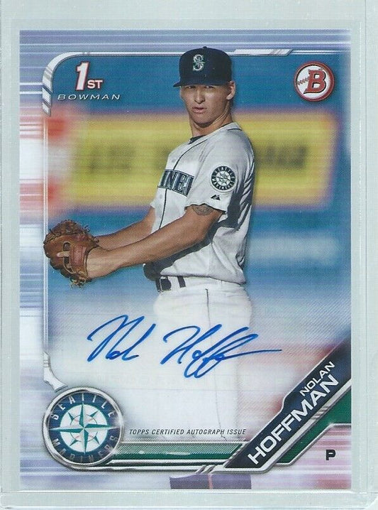 NOLAN HOFFMAN 2019 BOWMAN 1ST AUTO PROSPECT