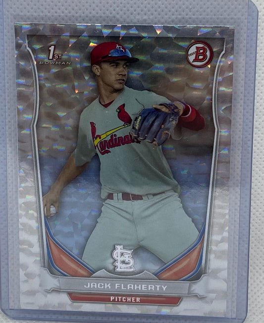 JACK FLAHERTY 2014 BOWMAN 1ST PROSPECT SILVER ICE #DP30