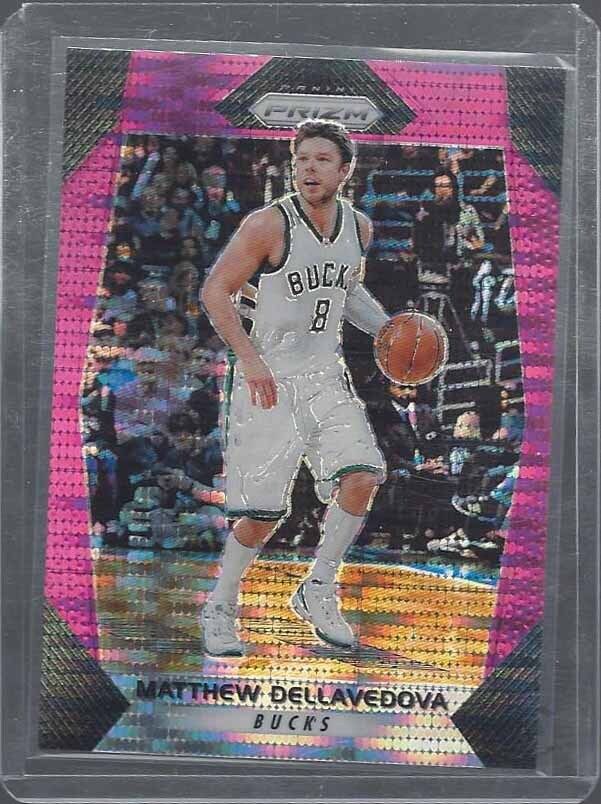 1/1 MATTHEW DELLAVEDOVA 2017-18 PANINI PRIZM PINK PULSAR PRIZMS #D 8/42 JSY #8 !