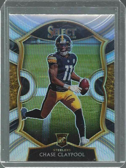 CHASE CLAYPOOL 2020 PANINI SELECT CONCOURSE LEVEL SILVER PRIZM RC #70