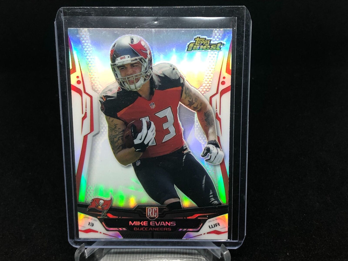 MIKE EVANS 2014 TOPPS FINEST REFRACTOR RC # 146