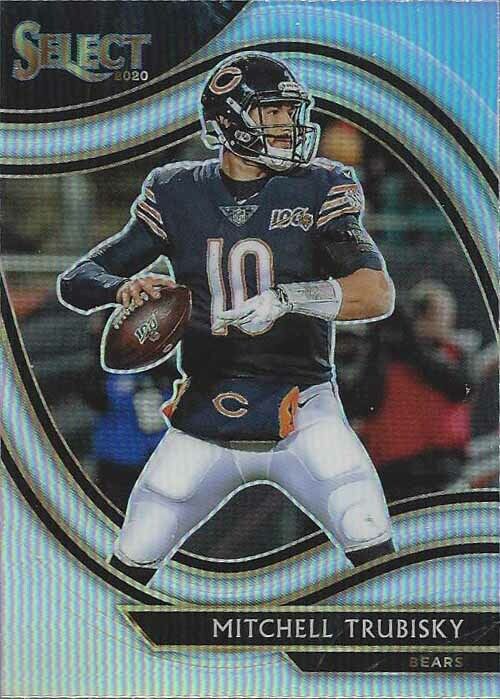 MITCHELL TRUBISKY 2020 PANINI SELECT FIELD LEVEL SILVER PRIZM SSP #312