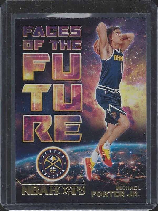 MICHAEL PORTER JR. 2018-19 PANINI HOOPS FACES OF THE FUTURE ROOKIE RC #14