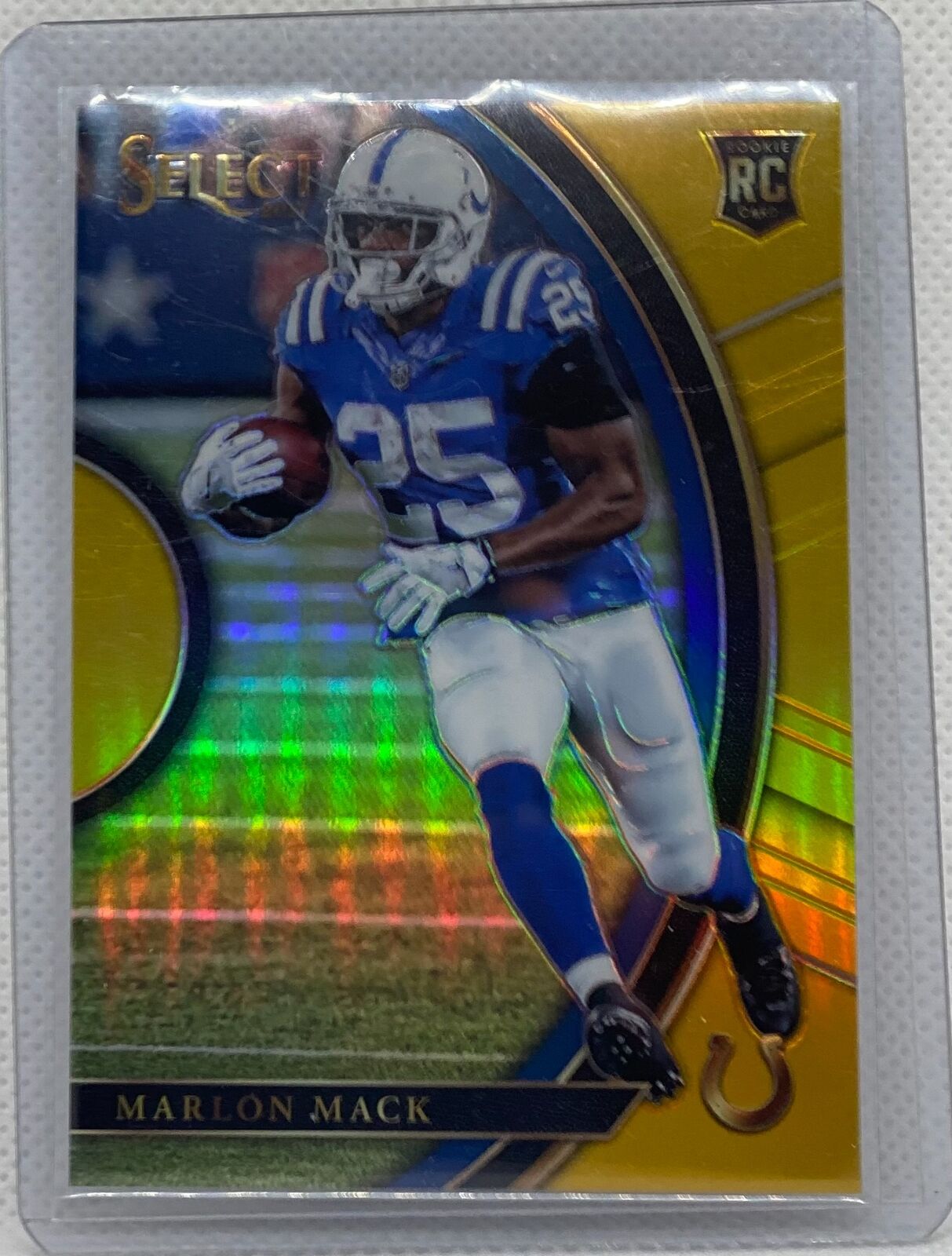 MARLON MACK 2017 PANINI SELECT GOLD PRIZM ROOKIE RC #D 05/10
