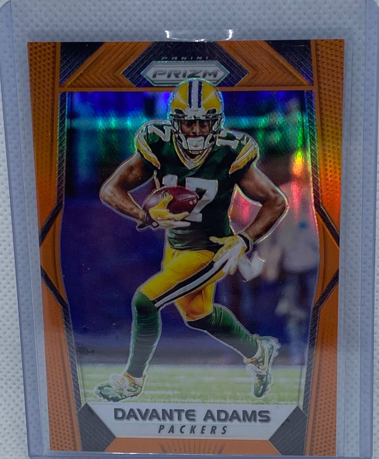 DAVANTE ADAMS 2017 PANINI PRIZM ORANGE PRIZM #D 48/275