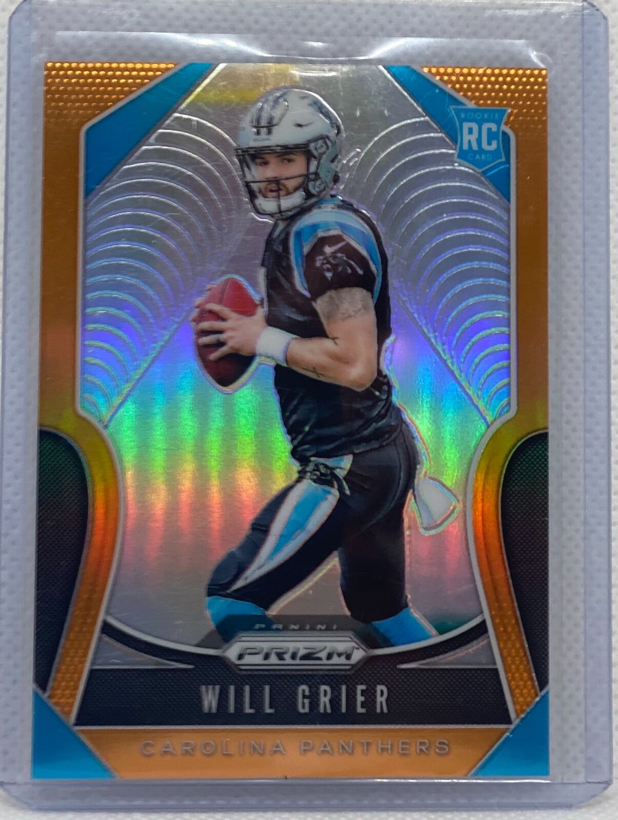 WILL GRIER 2019 PANINI PRIZM ORANGE PRIZM RC #D 046/249