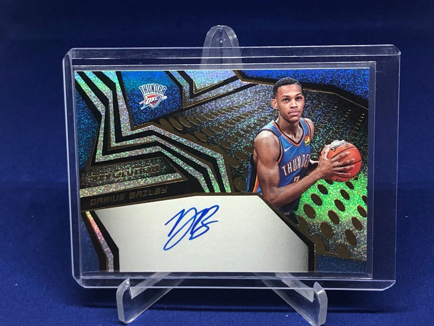 DARIUS BAZLEY 2019-20 PANINI REVOLUTION ON CARD AUTO RC ROOKIE