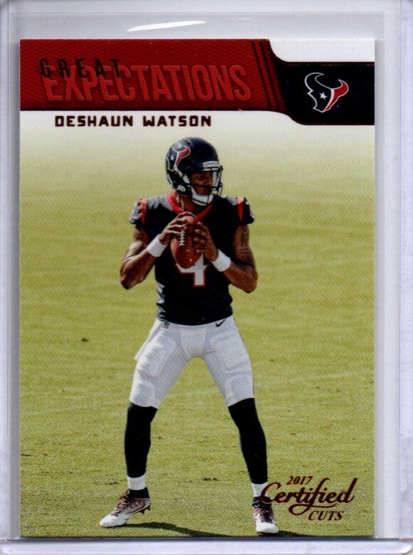 DESHAUN WATSON 2017 PANINI DONRUSS CERTIFIED CUTS GREAT EXPECTATIONS ROOKIE RC 2
