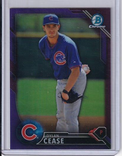DYLAN CEASE 2016 BOWMAN CHROME PROSPECT PURPLE REFRACTOR #D 110/250