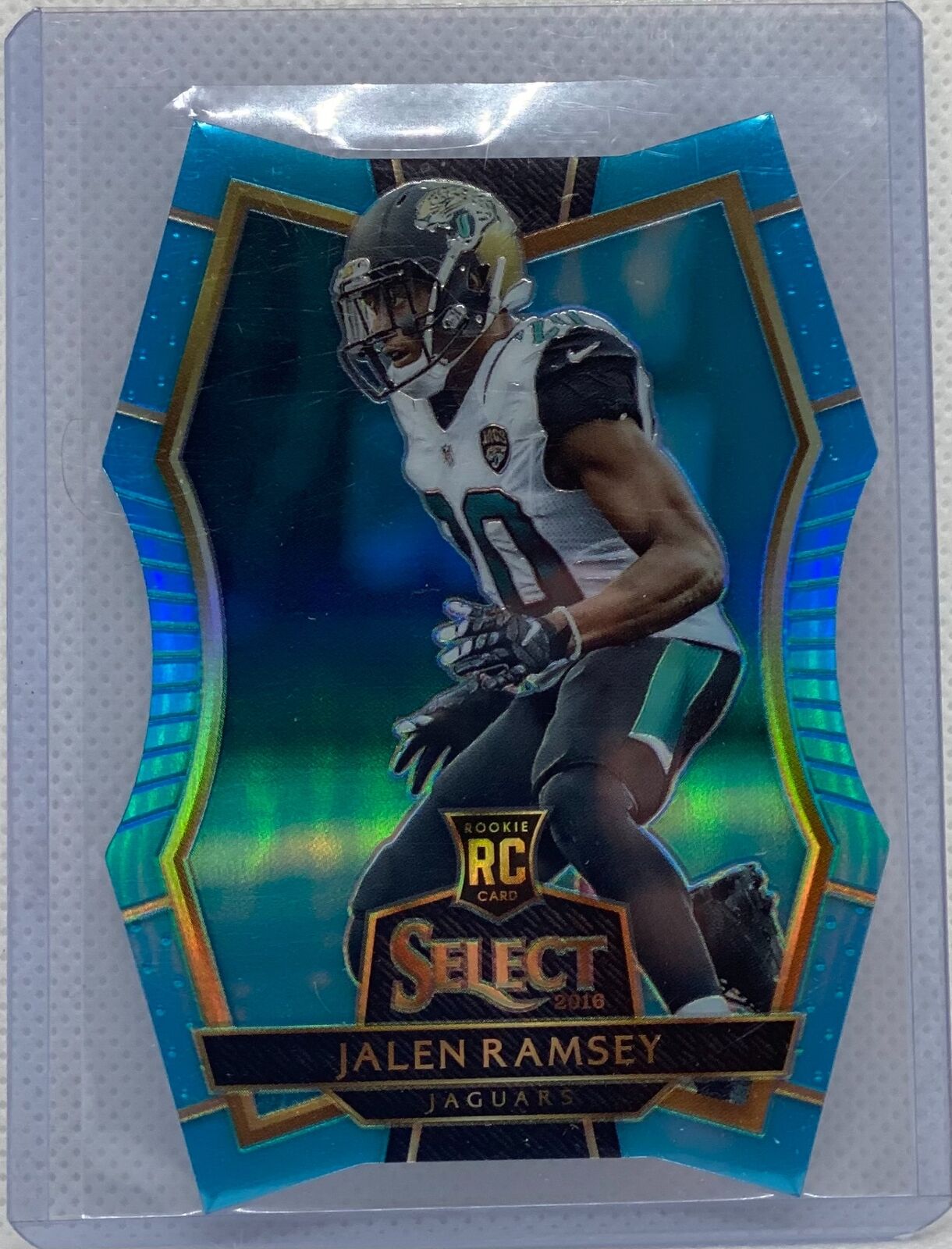 JALEN RAMSEY 2016 PANINI SELECT LIGHT BLUE PRIZM DIE CUT ROOKIE RC #D 024/125