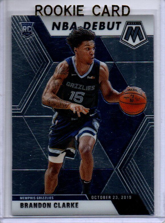 BRANDON CLARKE 2019-20 PANINI MOSAIC NBA DEBUT ROOKIE RC #277