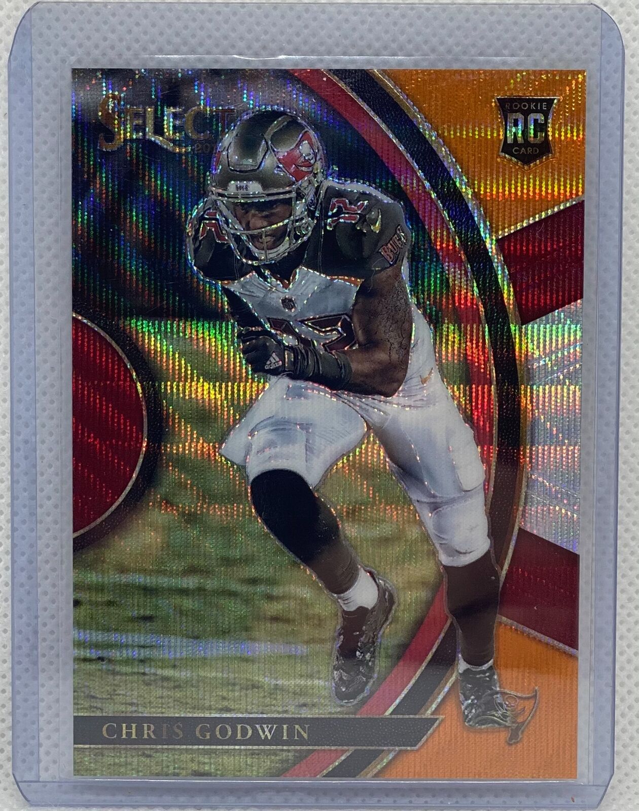 CHRIS GODWIN 2017 PANINI SELECT TRI-COLOR PRIZM ROOKIE RC #D 154/199