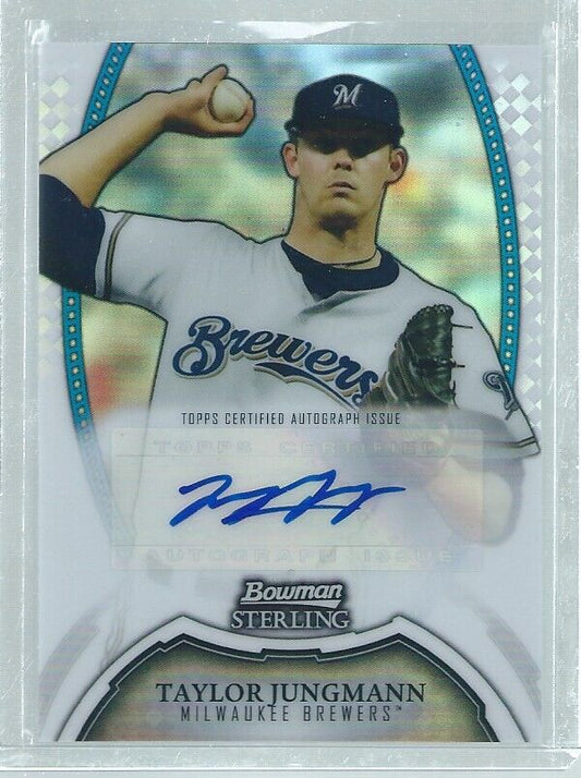 TAYLOR JUNGMANN 2012 BOWMAN STERLING AUTO PROSPECT REFRACTOR #D 69/199