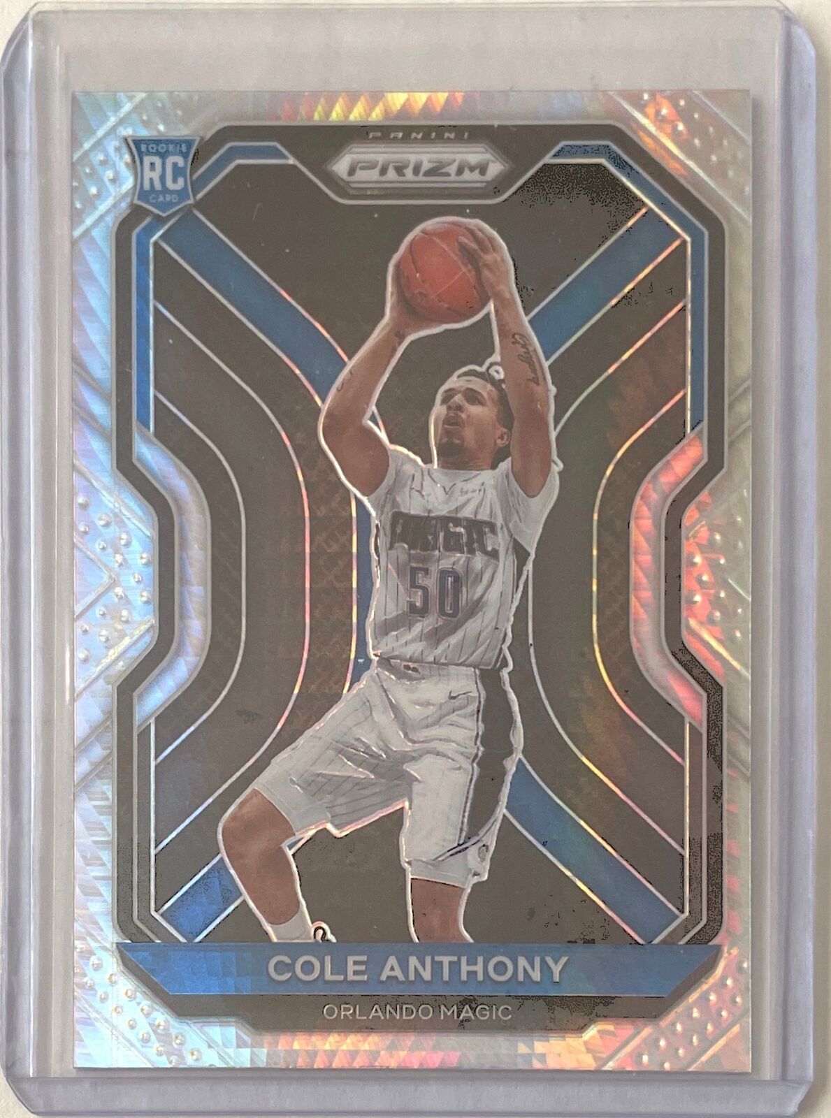COLE ANTHONY 2020-21 PANINI PRIZM SILVER HYPER PRIZM ROOKIE RC #292