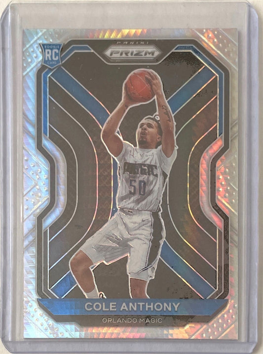 COLE ANTHONY 2020-21 PANINI PRIZM SILVER HYPER PRIZM ROOKIE RC #292