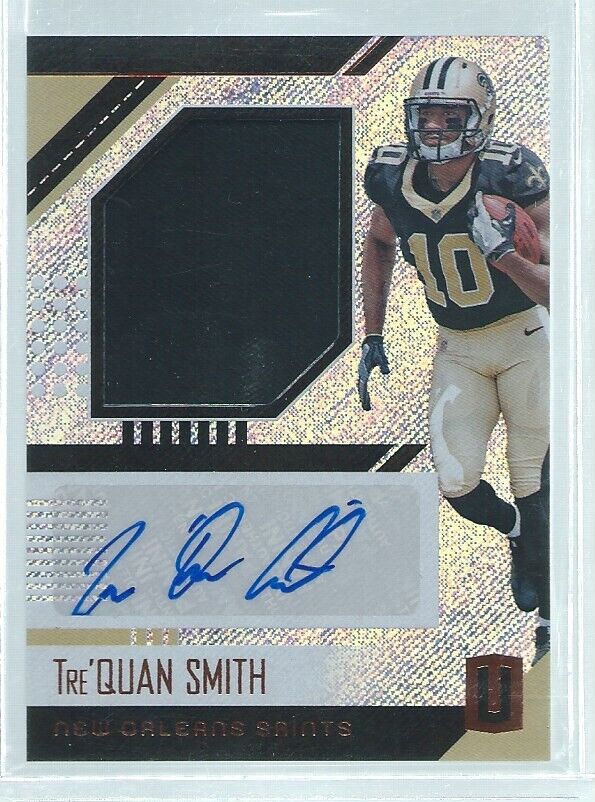 TRE-QUAN SMITH 2018 PANINI UNPARALLELED JUMBO JERSEY AUTO RC #RJA-TS