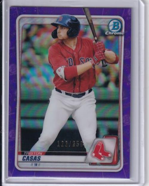 TRISTON CASAS 2020 BOWMAN CHROME PROSPECT PURPLE REFRACTOR #D 122/250