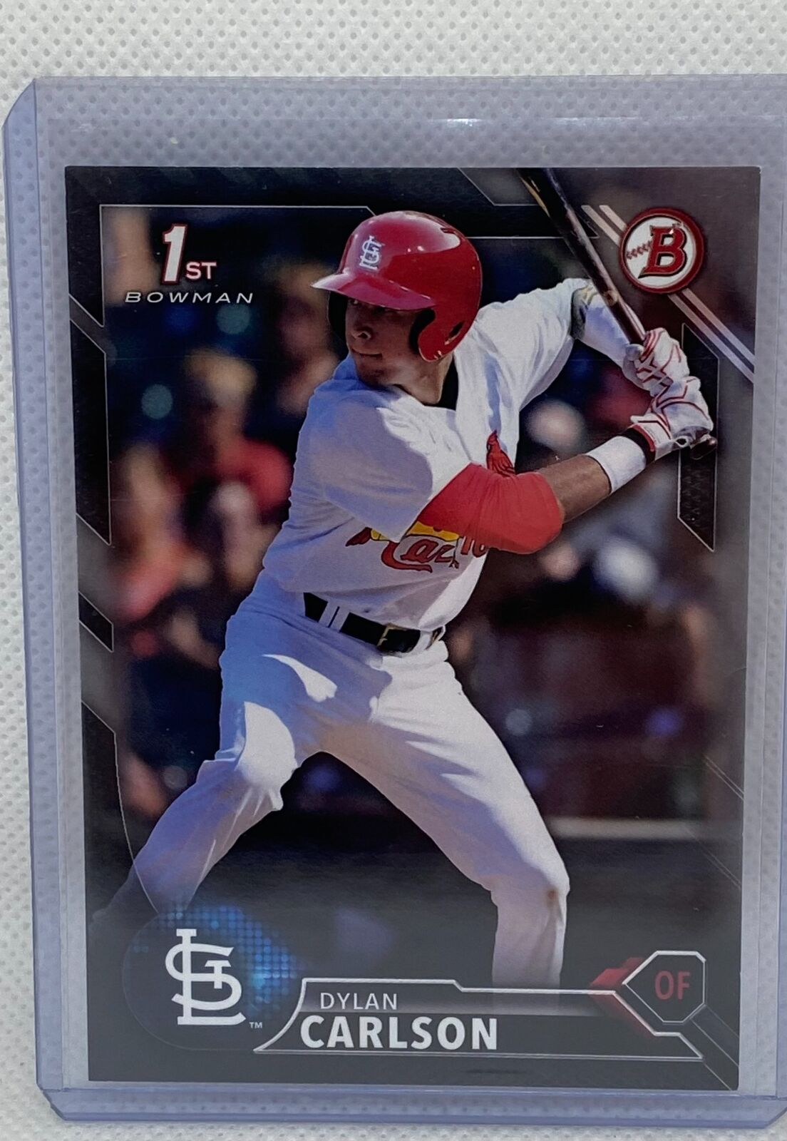 DYLAN CARLSON 2016 TOPPS 1ST BOWMAN PROSPECT BLACK  #D 478/499