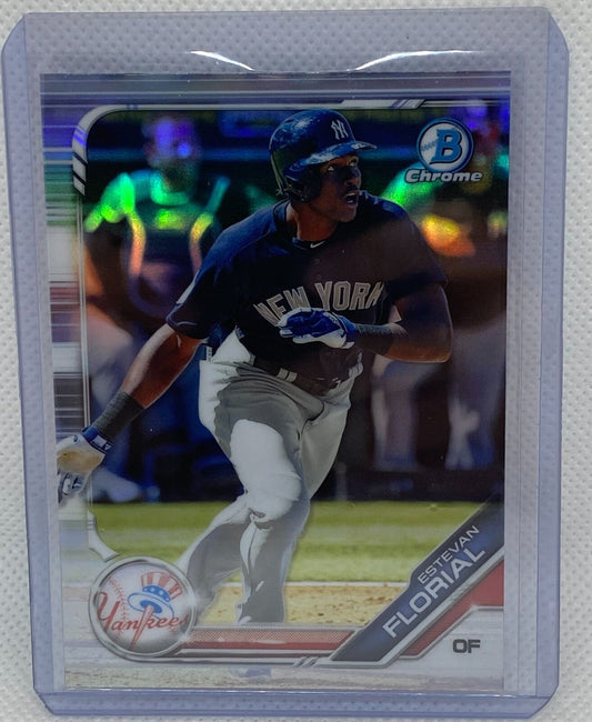 ESTEVAN FLORIAL 2019 TOPPS BOWMAN CHROME PROSPECT REFRACTOR #BDC-30