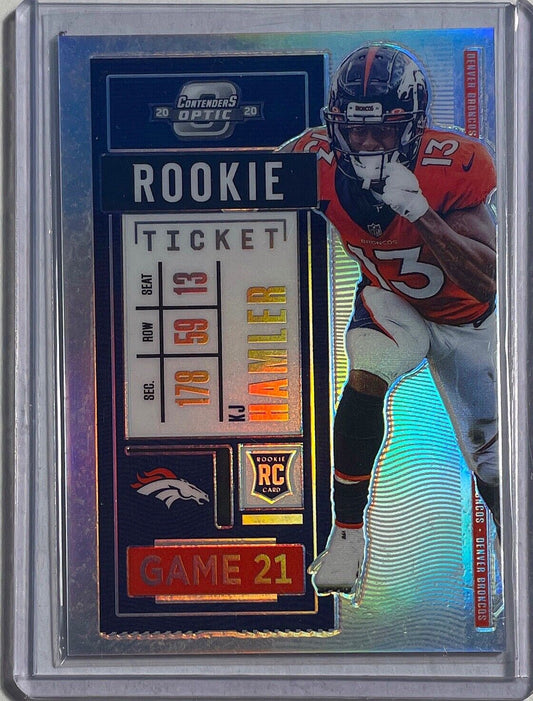 KJ HAMLER 2020 CONTENDERS OPTIC ROOKIE TICKET SILVER PRIZM ROOKIE RC #87