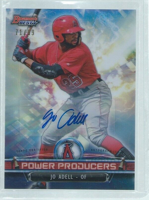 JO ADELL 2018 BOWMAN BEST POWER PRODUCERS AUTO PROSPECT REFRACTOR #D 71/99