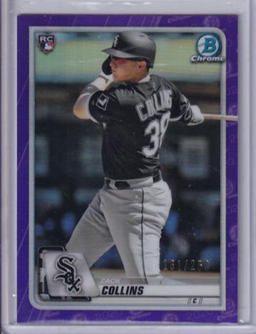 ZACK COLLINS 2020 BOWMAN CHROME PURPLE REFRACTOR ROOKIE RC #D 161/250