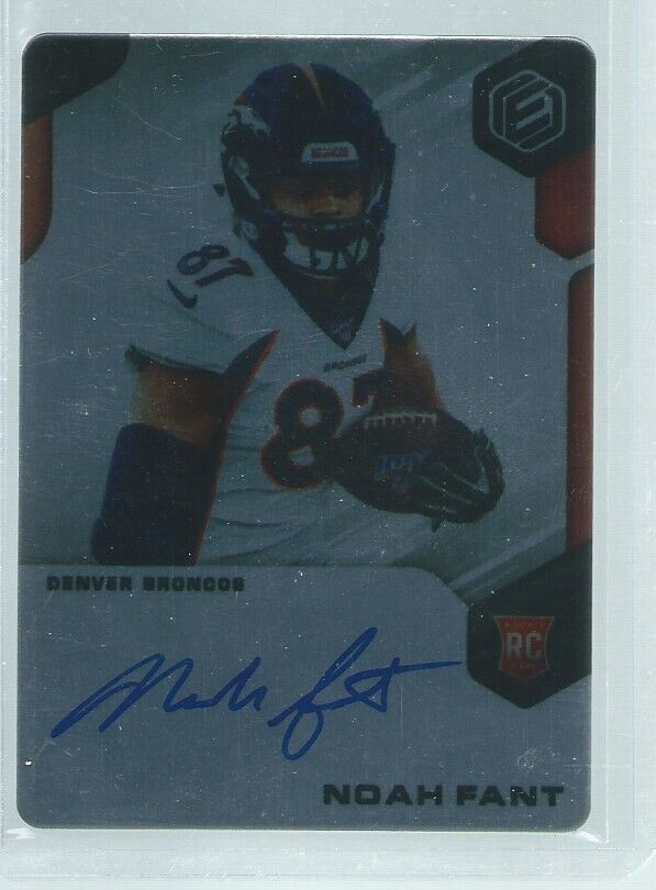 NOAH FANT 2019 PANINI ELEMENTS METAL ON CARD AUTO RC #D 96/125