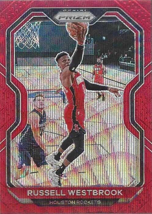 RUSSELL WESTBROOK 2020-21 PANINI PRIZM RUBY WAVE PRIZMS #248