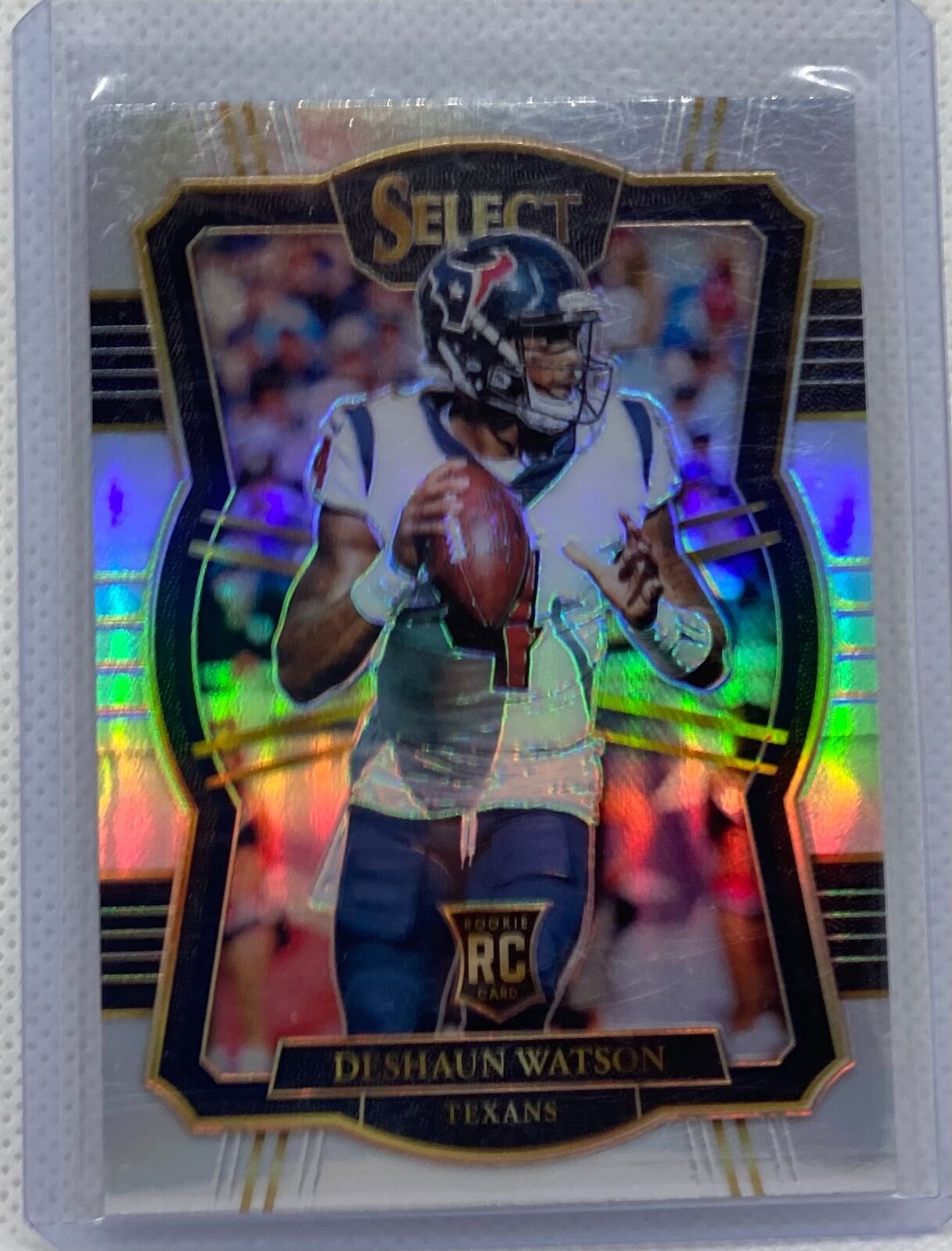 DESHAUN WATSON 2017 PANINI SELECT SILVER PRIZM ROOKIE RC #164