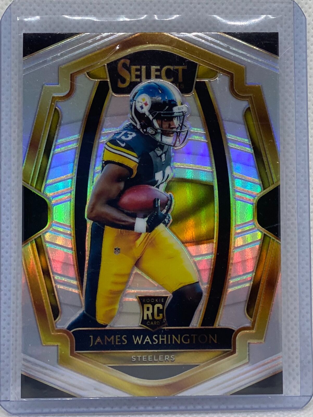 JAMES WASHINGTON 2018 PANINI SELECT SILVER PRIZM ROOKIE RC #176