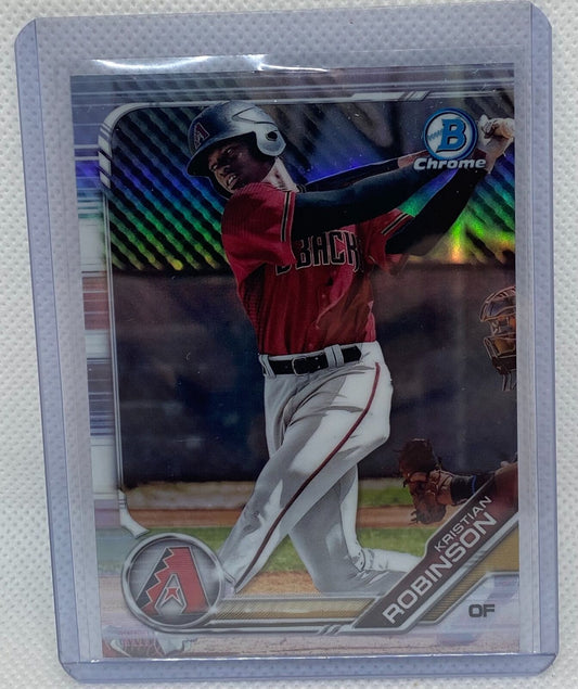 KRISTIAN ROBINSON 2019 TOPPS BOWMAN CHROME PROSPECT REFRACTOR #BDC-20