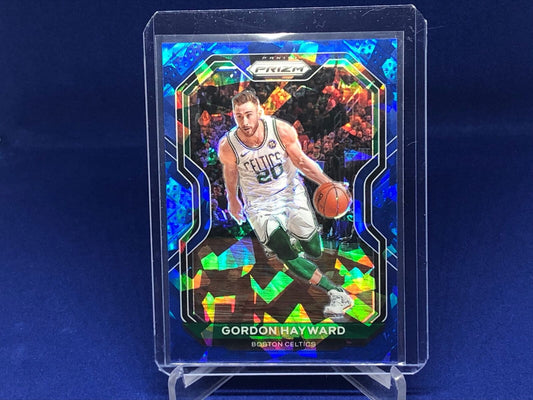 GORDON HAYWARD 2020-21 PANINI PRIZM BLUE CRACKED ICE PRIZMS #D 15/125