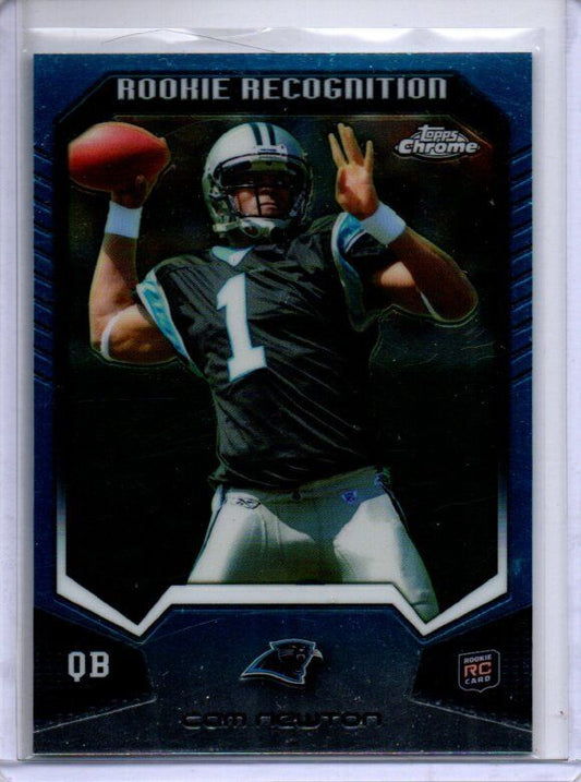 CAM NEWTON 2011 TOPPS CHROME ROOKIE RECOGNITION ROOKIE RC #RR-CM