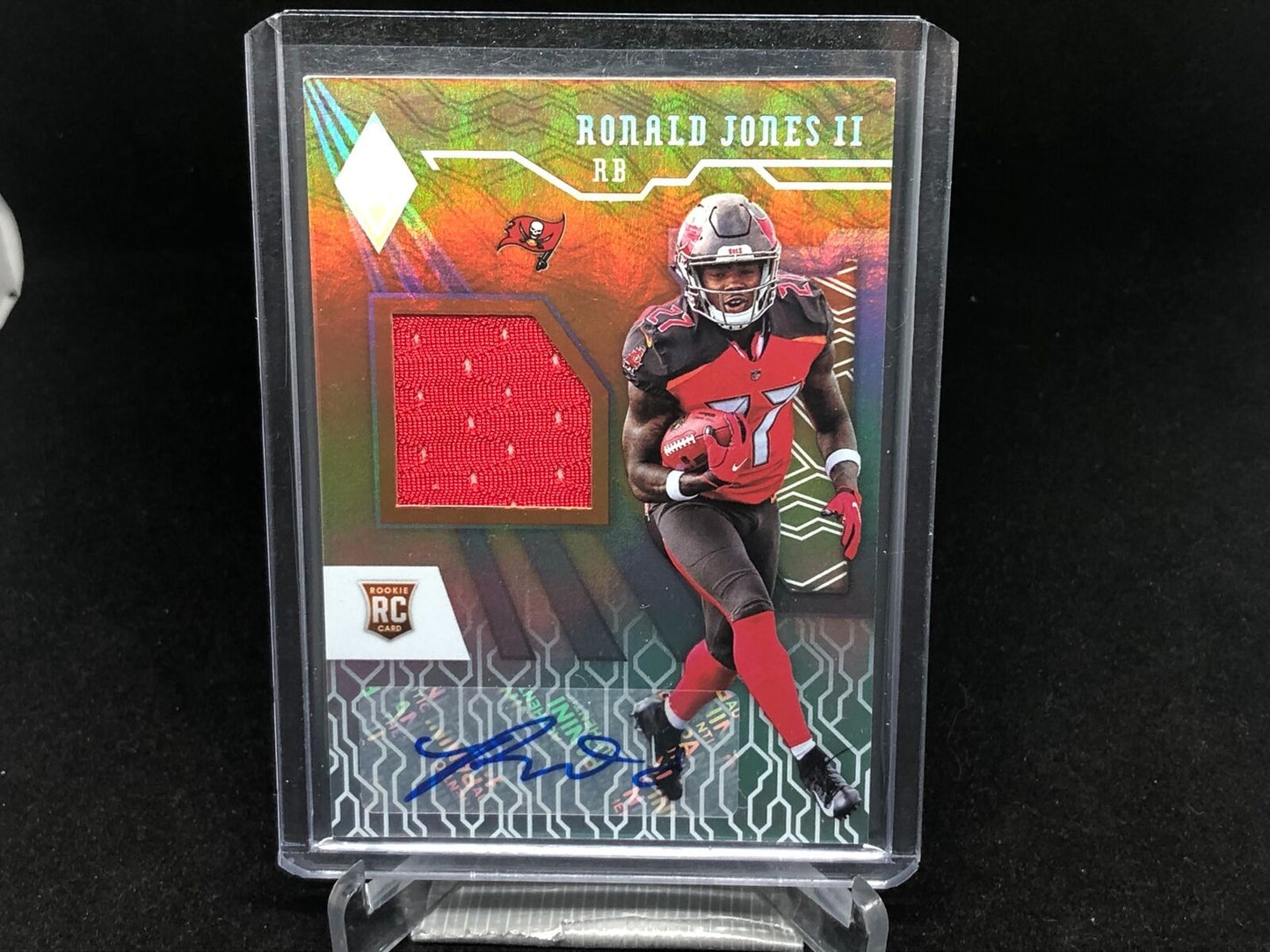 RONALD JONES II 2018 PANINI PHOENIX COPPER JERSEY AUTO RC #D /199