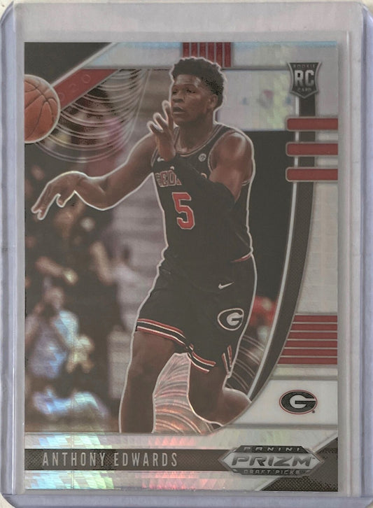 ANTHONY EDWARDS 2020-21 PANINI DRAFT PICKS HYPER PRIZM ROOKIE RC #41