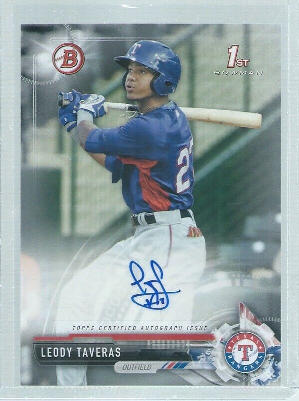 LEODY TAVERAS 2017 BOWMAN 1ST AUTO PROSPECT