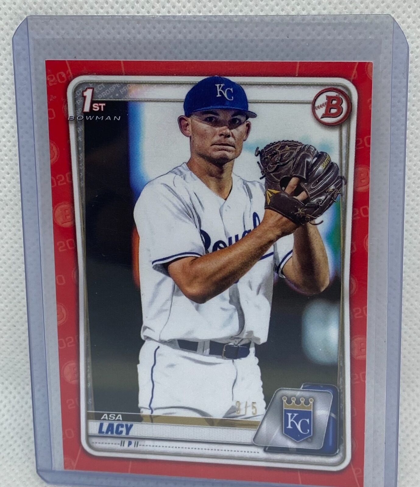 ASA LACY 2020 TOPPS BOWMAN 1ST PROSPECT RED #D 3/5