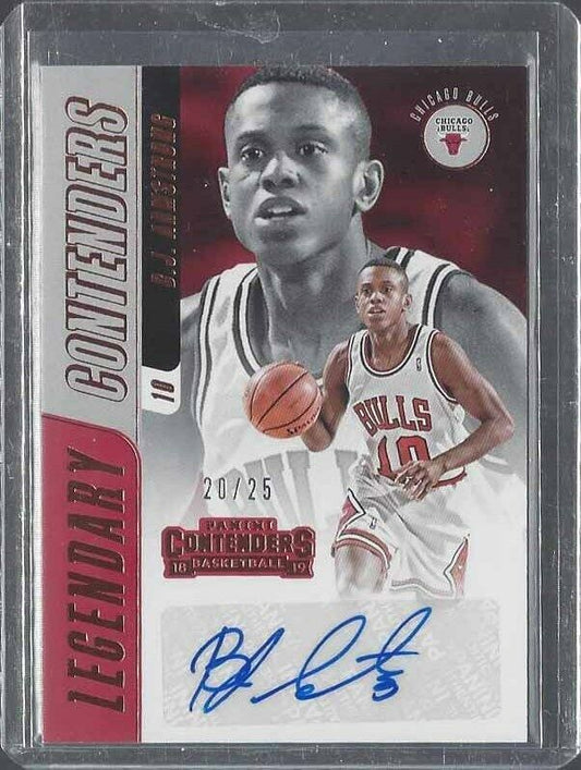 B.J. ARMSTRONG 2018-19 CONTENDERS LEGENDARY BRONZE BULLS AUTO #D 20/25