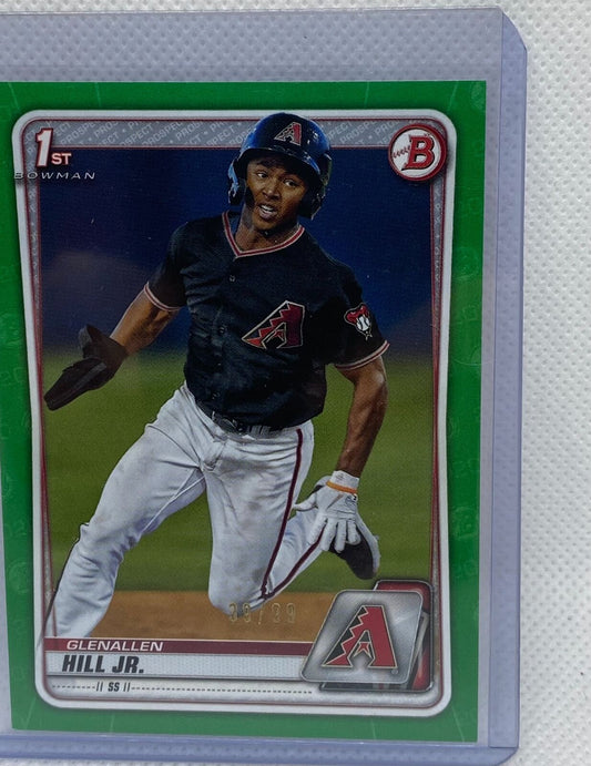 GLENALLEN HILL JR. 2020 TOPPS BOWMAN 1ST PROSPECT GREEN #D 39/99