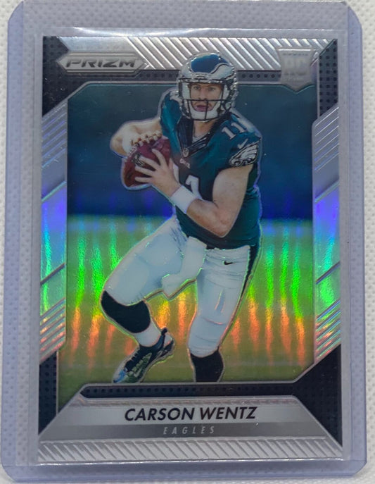 CARSON WENTZ 2016 PANINI PRIZM SILVER PRIZM RC #218