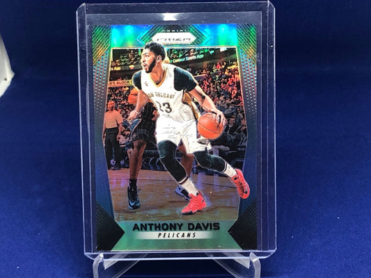 ANTHONY DAVIS 2017-18 PANINI PRIZM BLUE PRIZMS #D 139/199