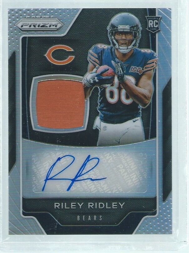 RILEY RIDLEY 2019 PANINI PRIZM SILVER PRIZMS RPA ROOKIE PATCH AUTO RC #D 34/60