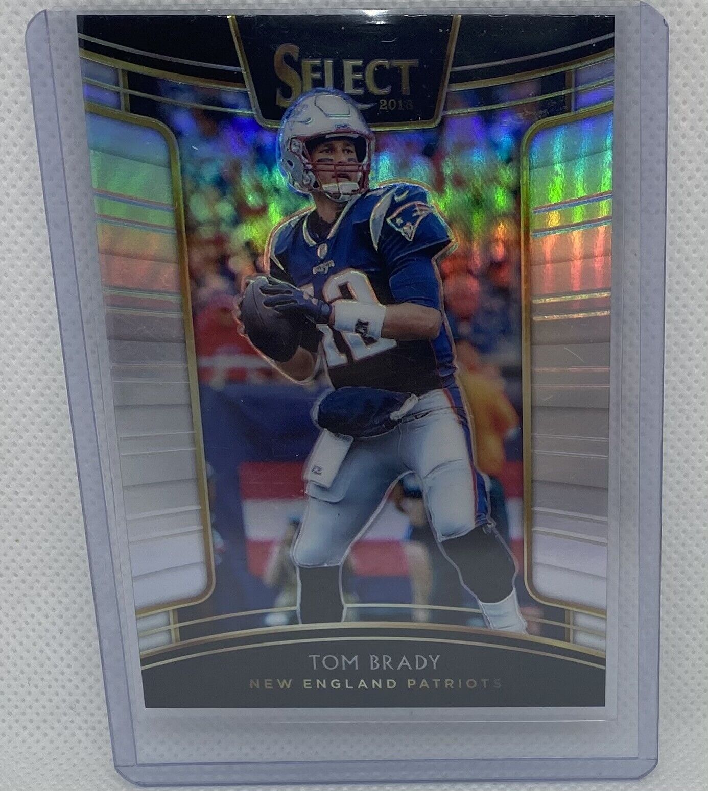 TOM BRADY 2018 PANINI SELECT SILVER PRIZM #86